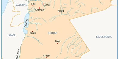 Karte von der Universität von Jordanien